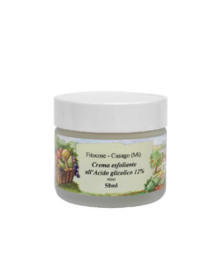 CREMA viso all'acido GLICOLICO 12% - esfoliante