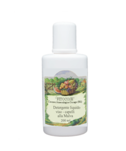 DETERGENTE liquido alla MALVA per viso e capelli