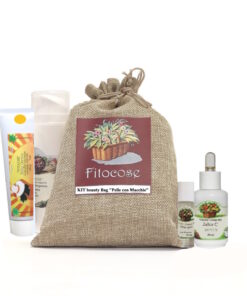Kit beauty bag  " PELLE con MACCHIE "